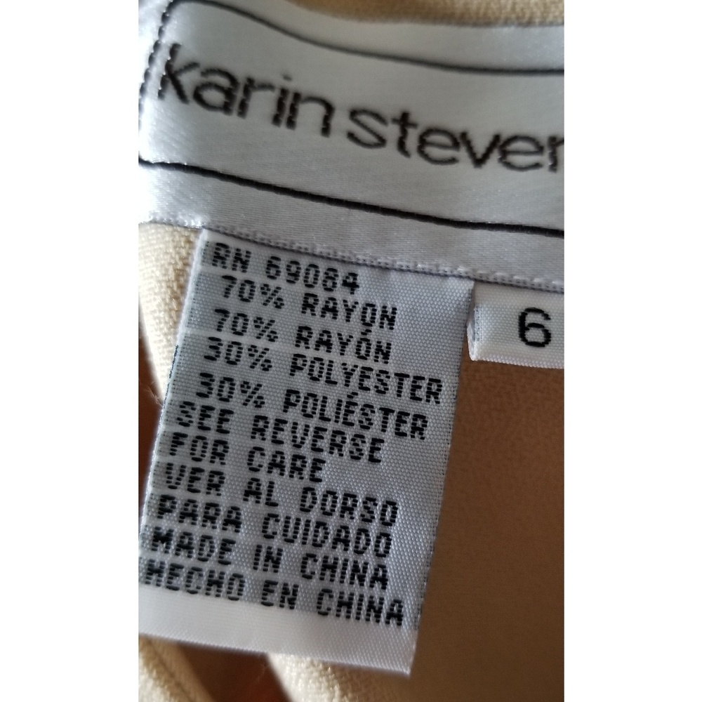 Karin Stevens Embroidered 2-Piece Dress/Jacket,6 ✔️ - Picture 6 of 8